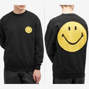 market smiley vintage wash crew sweater pullover new nwt